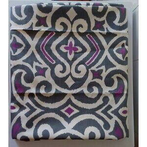 1.5 Yards x 56 Robert Allen 2011 Grey Purple Ikat Home Drapery Upholster Fabric